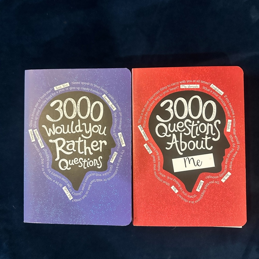 3000 Questions About Me and Would You Rather Books